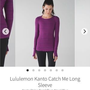 Lululemon Kanto Catch Me Long Sleeve - Size 6